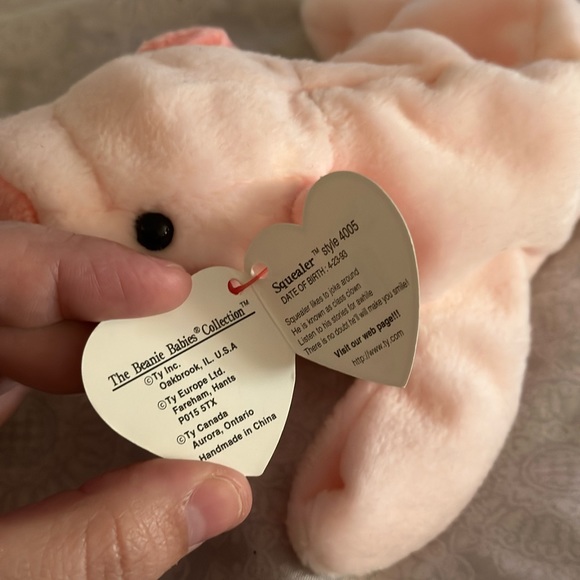 TY Beanie Squealer- RARE & TAG ERRORS - Picture 2 of 6